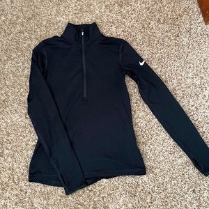 Black Nike DriFit quarter zip
